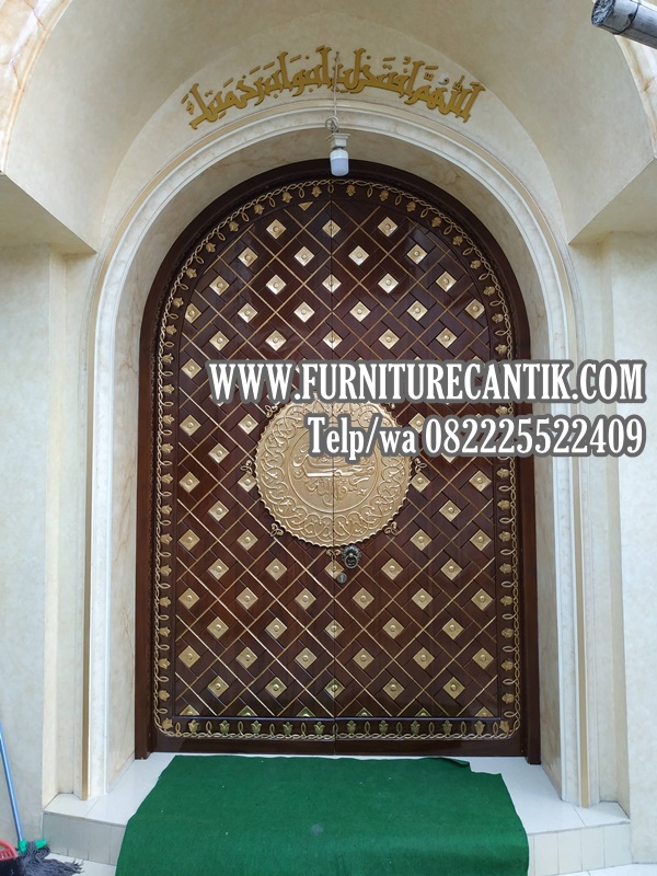 Jasa Pembuatan Pintu Kusen Masjid Dari Kayu Jati