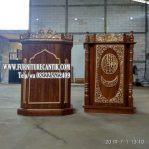 Mimbar Masjid Jati Model Terbaru Dari Jepara