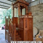Mimbar Masjid Jati Mewah Jepara Ukiran