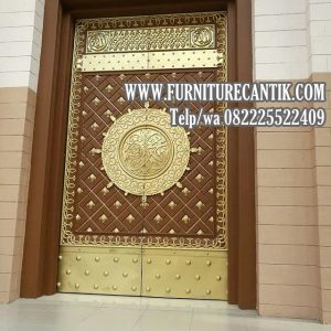 Jual Pintu Kusen Masjid Jati Model Nabawi Klasik