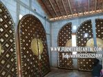 Jual Pintu Masjid Kayu Jati Minimalis Ukir Mewah Arabian