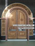 Pintu Masjid Kayu Jati Model Lengkung