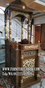 Mimbar Masjid Kayu Jati Terbaru 2022