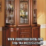 Lemari Hias Mewah Kayu Jati