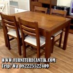 Kursi Meja Makan Kayu Jati Minimalis