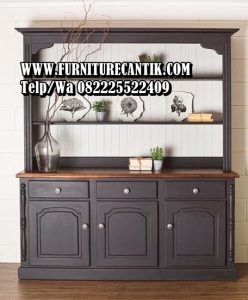 Lemari Pajangan Kayu Jati Modern Terbaru