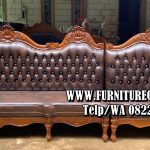 Sofa Kayu Jati Modern Ukiran Jepara