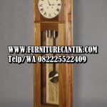 Lemari Jam Modern Minimalis Kayu Jati