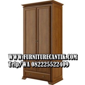 Lemari Pakaian Kayu Jati Minimalis Modern