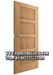 Pintu Kamar Kayu Jati Minimalis Natural
