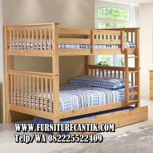 Tempat Tidur Tingkat Modern Minimalis Natural
