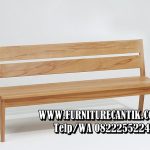 Kursi Teras Kayu Jati Minimalis Modern Panjang