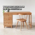 Meja Belajar Kayu Jati Minimalis Modern