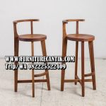 Kursi Bar Kayu Jati Gaya Eropa Modern