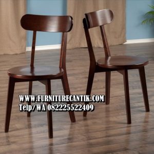 Kursi Cafe Kayu Jati Retro Natural