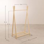 Gantungan baju kayu solid / rak handuk kamar tidur / rak pakaian ruang tamu modern / gantungan rak ruang minimalis