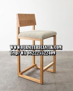 Kursi Bar Stool Kayu Jati Modern