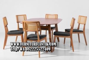 Meja Makan Kayu Jati Minimalis Modern