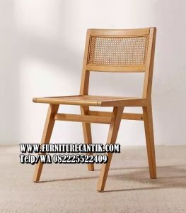 Kursi Rotan Kayu Jati Design Artistik