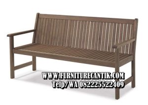 Kursi Teras Kayu Jati Modern Panjang Minimalis