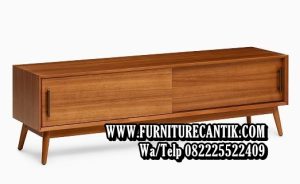 Meja Tv Kayu Jati Minimalis Modern