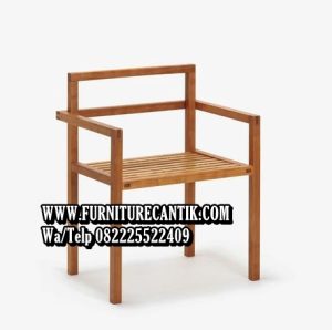 Kursi Cafe Kayu Jati Antik Natural