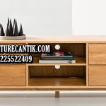 Meja TV Kayu Jati Modern Eropa