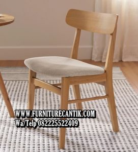 Kursi Cafe Minimalis Modern Kayu Jati
