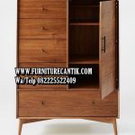 Lemari Pakaian Kayu Jati Variasi Laci