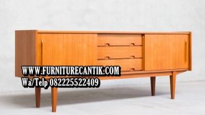 Meja TV Kayu Jati Modern Jepara