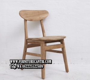 Kursi Cafe Modern Minimalis Jati