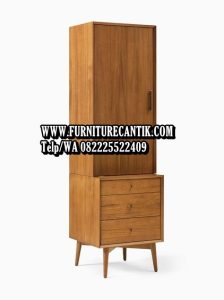 Lemari Pakaian Minimalis Mewah Jati