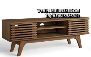 Meja TV Minimalis Modern Jati