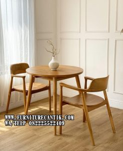 Set Kursi Cafe 2 Kursi Kayu Jati