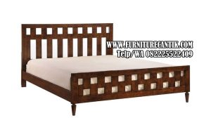 Dipan Minimalis Motif Estetik Kayu Jati