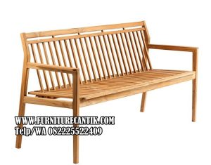 Kursi Teras Kayu Jati Modern Panjang Terbaru