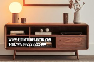 Meja Bufet TV Kayu Jati Mewah