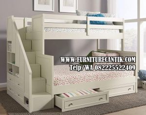 Dipan Tingkat Duco Modern Variasi Laci