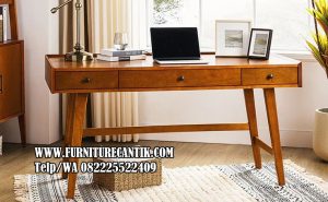Meja Belajar Kayu Jati Mewah Khas Eropa