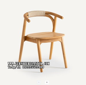 Kursi Cafe Kayu Aesthetic Sandaran Uniq