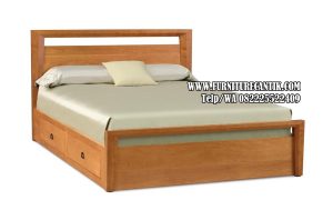 Dipan Kayu Jati Modern Desain Minimalis