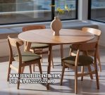 Set Meja Makan Modern 4 Kursi Jati