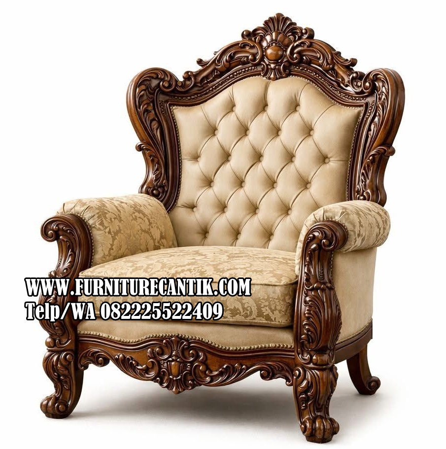 Sofa Mewah Ukir Jepara Kayu Jati