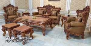 Set Sofa Mewah Ukiran Jepara Kayu Jati