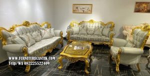 Sofa Kayu Jati Gold Ukiran Set 321