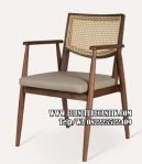 Kursi Cafe Antik Rotan Kayu Jati