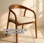 Kursi Cafe Kayu Jati Solid Kombinasi Jok
