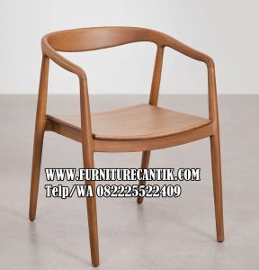 Kursi Cafe Minimalis Model Scandinavian Jati