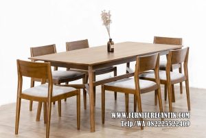 Set Meja Makan Kayu Jati Kursi Antik