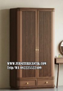 Lemari Pakaian Minimalis 2 Pintu Plus Laci